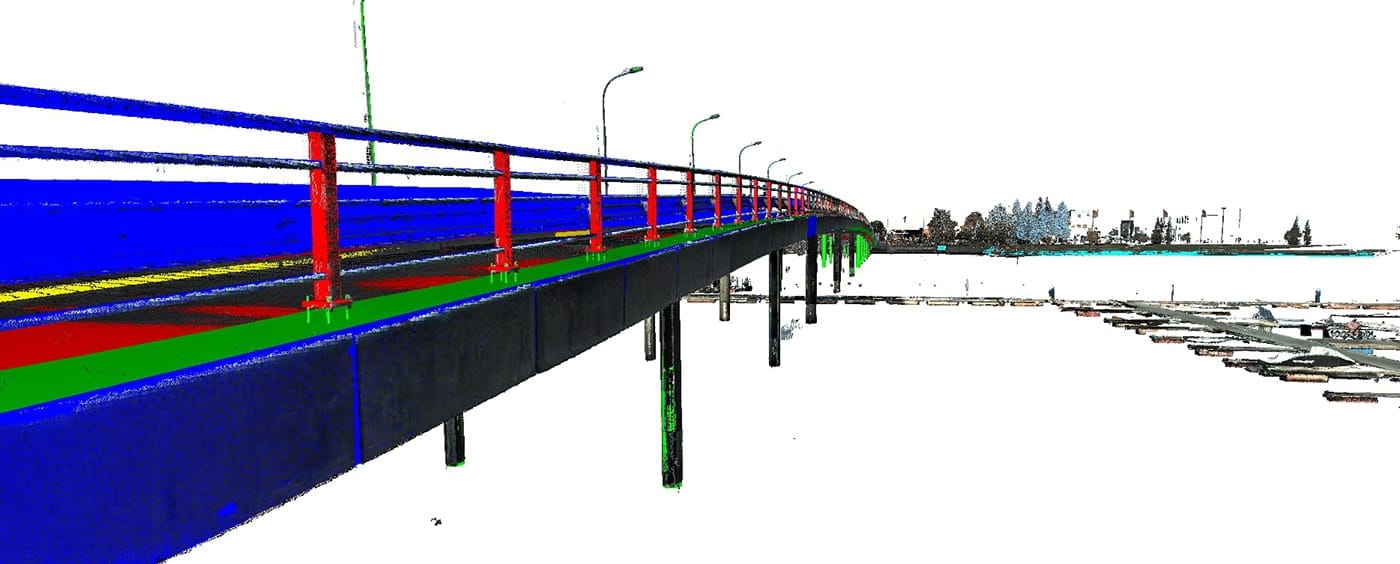 Model 3D mostu drogowego